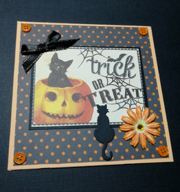 Halloweencard cat
