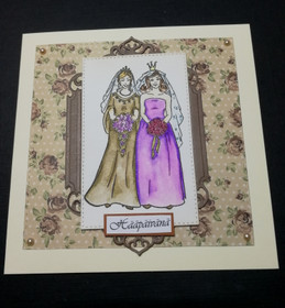 Wedding card two women