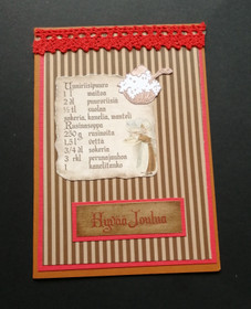 Joulukortti Uuniriisipuuro