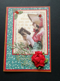 Christmas Card vintage carols