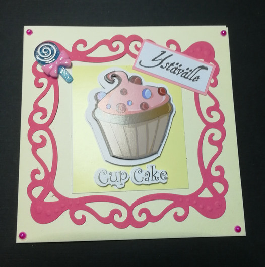 Ystävänpäiväkortti muffinssi