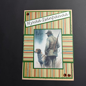 Isänpäiväkortti metsästys