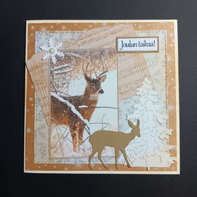 Deer Christmas card