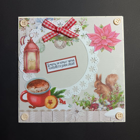 Squirrel christmas card