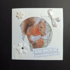 Squirrel christmas card