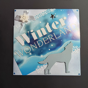 Wolf themed Christmas card