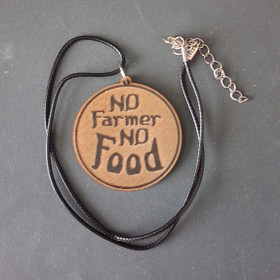 No Farmer, No Food necklace 