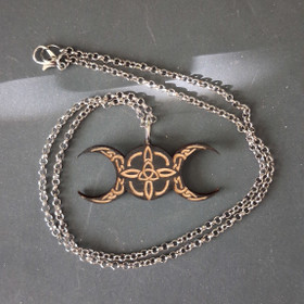 Triple goddess necklace