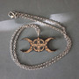 Triple goddess necklace