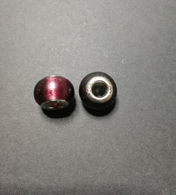 Violet glass lock bead