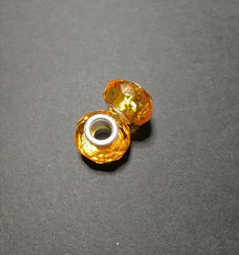 Bright orange dread bead