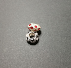 Lock bead red bling bling