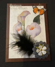 Mourning card calla