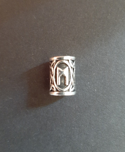 Beardbead viking rune Mannaz