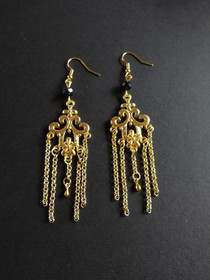 Hanging flower earrings