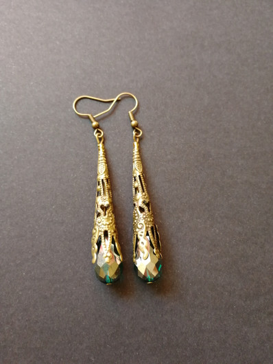 Bright medieval earrings