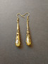Yellow medieval earrings