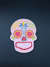 Light pink skull patch