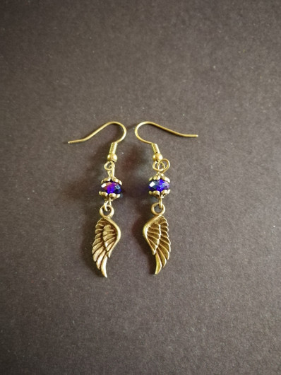 Angel wings earrings