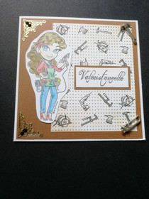 Kortti remontti tyttö valmistuneelle