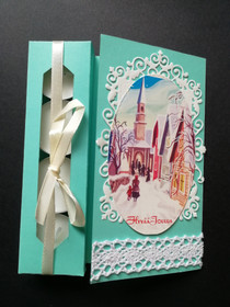 Kynttiläkortti kirkkotie