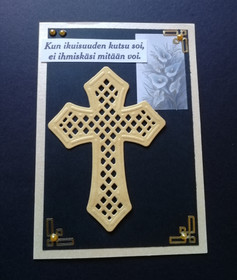 Cross and Calla grief card 
