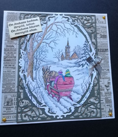 Joulukortti joulukirkkoon 