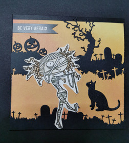 Mummy halloween card