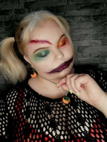 Large pumpkin earrings