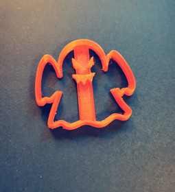 Ghost shaped cookie cutter