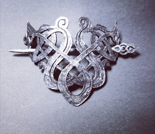 Viking hair buckle and pin