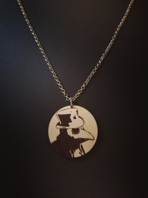 Round Brown Plague Doctor Necklace