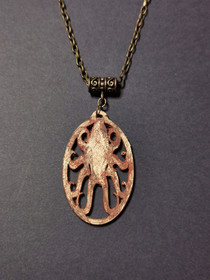 Rusty octopus necklace