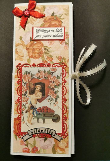 Suklaalevykortti ystävälle 