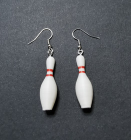 Bowling pin earrings