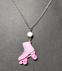 Roller skate necklace