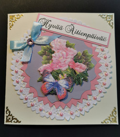 Handmade flower mother's day card