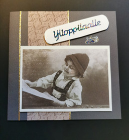 Kortti ylioppilaalle vanhanajan poika