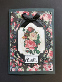 Tumma ruusu kortti äidille 