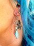 Bohemian earrings - sky blue