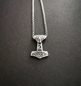 Thor's hammer necklace Odin with chain