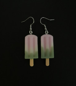 Pear and rasberry Ice cream earrings 