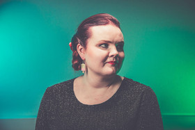 Pear and rasberry Ice cream earrings 