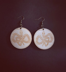 Pohjolan eläimet korusarja korvakorut käärme 