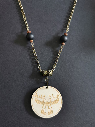 Northern Animals Jewelry series Moose necklace