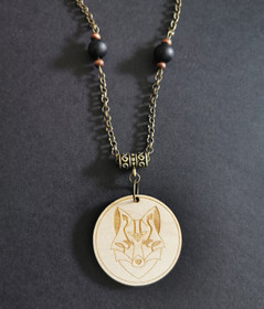 Pohjolan eläimet korusarja kaulakoru kettu 