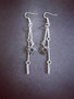 Chain earrings with sun