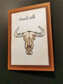 Father's day card skull 