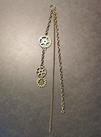 Steampunk gear hair jewelry 
