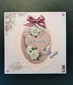 Ystävälle kortti sydän ja ruusut 